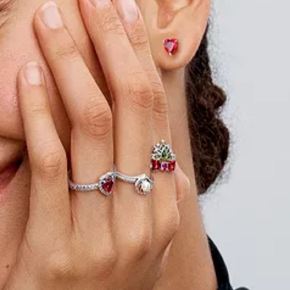 PANDORA Disney Princess Ariel Shell Treated Freshwater Cultured Pearl Ring NWT - Picture 6 of 6